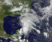 This image obtained from the National Oceanic and Atmospheric Administration (NOAA) shows the first Tropical storm of the hurricane season on June 5, 2013. Andrea (C) has formed in the Gulf of Mexico, the National Hurricane Center in Miami reported.  == RESTRICTED TO EDITORIAL USE / MANDATORY CREDIT: "AFP PHOTO / NOAA / NO SALES / NO MARKETING / NO ADVERTISING CAMPAIGNS / DISTRIBUTED AS A SERVICE TO CLIENTS ==
