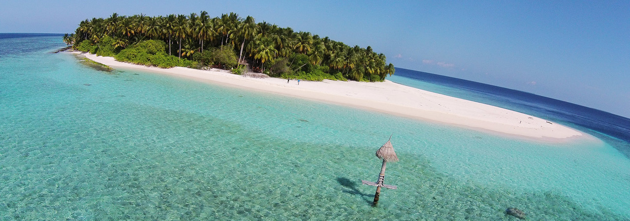 Paisagem na Natureza Localizada nas Ilhas Maldivas