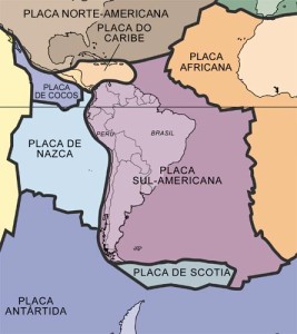 Placas Tectônicas America do Sul