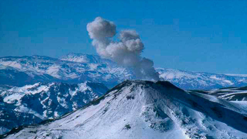 Foto de um Vulcão 